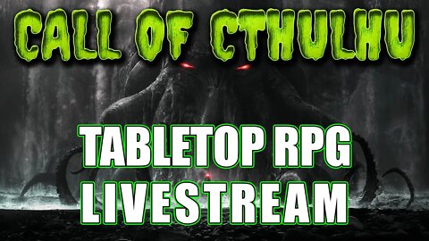Join Heathendog as he runs a 🐙 CALL OF CTHULHU 🐙 Master's Tournament adventure - sign up TODAY!