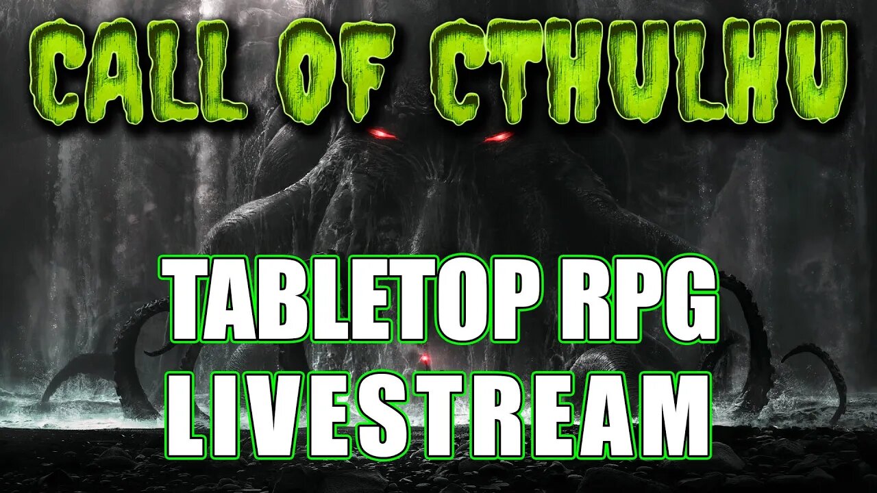 Join Heathendog as he runs a 🐙 CALL OF CTHULHU 🐙 Master's Tournament adventure - sign up TODAY!