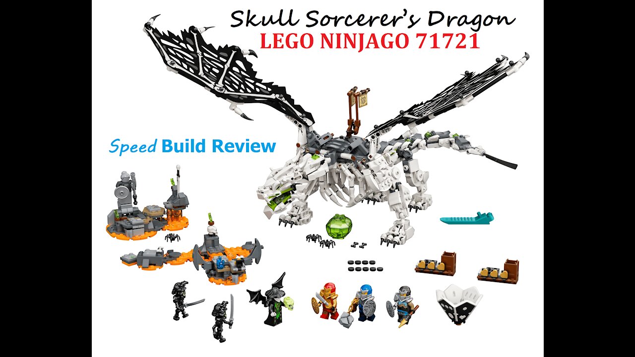 LEGO NINJAGO 71721 Skull Sorcerer’s Dragon - Speed Build Review by Piotrek Yonkish | Episode 1 Enjoy