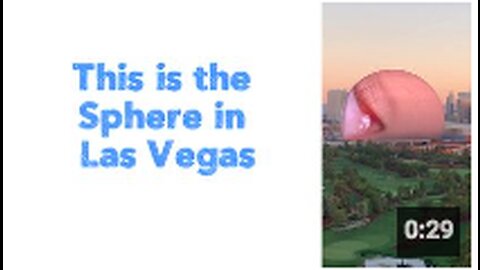 This is the Sphere in Las Vegas