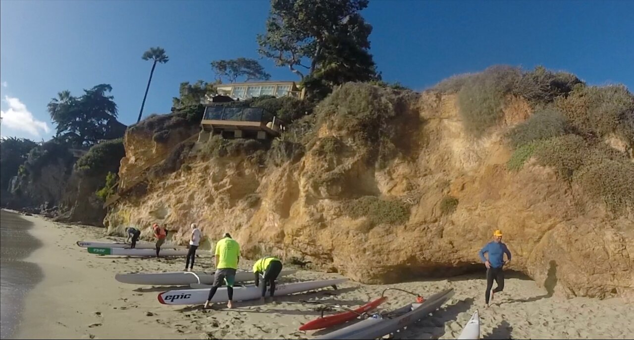 Surfski Downwind Boat Canyon to Dana Point