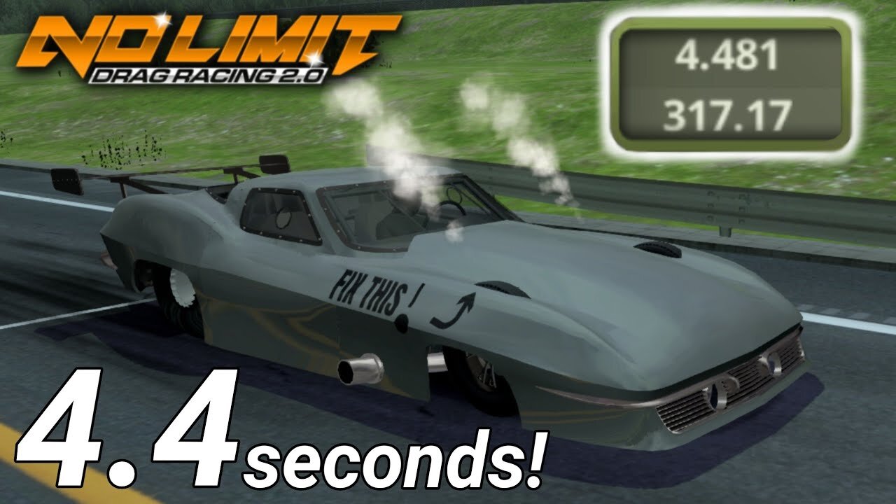 4.4 Seconds Pro Mod '63 Corvette Tune! Division X Update | N