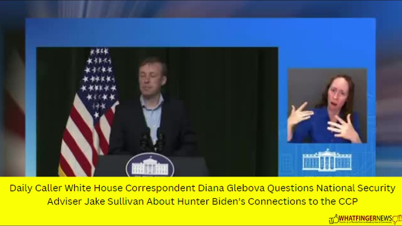 Daily Caller White House Correspondent Diana Glebova Questions National Security Adviser Jake