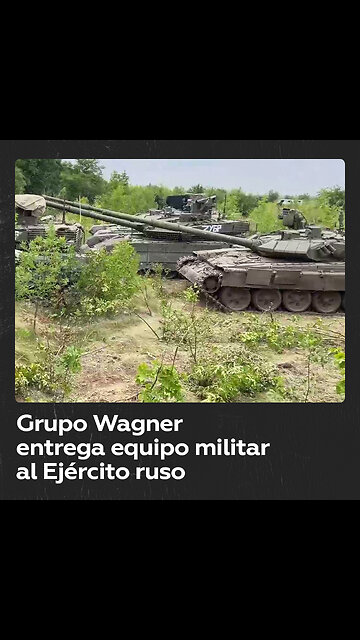 El grupo Wagner entrega armas y equipo pesado al Ministerio de Defensa ruso