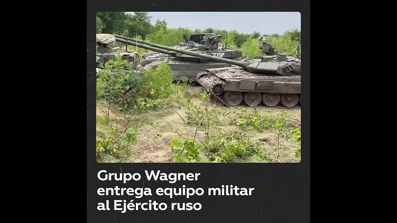 El grupo Wagner entrega armas y equipo pesado al Ministerio de Defensa ruso