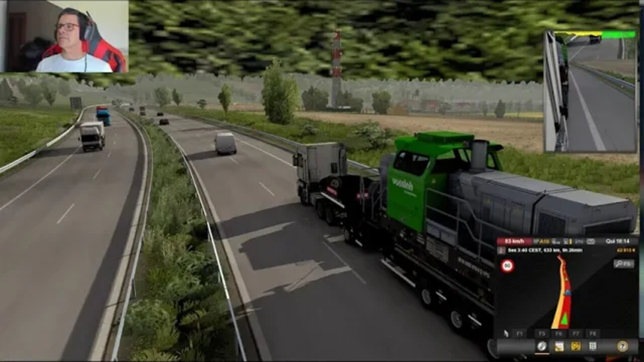 EURO TRUCK SIMULATOR 2 #34 E LÁ VAMOS CONTINUANDO COM O BUG MAS SEM PREOCUPAÇÃO, HAHAHA