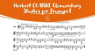 🎺 [TRUMPET METHOD] CLARKE Elementary Studies for Trumpet 55