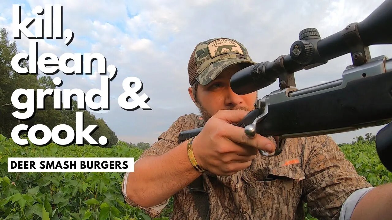 Deer Smash Burger {Kill-Clean-Grind-Cook} Georgia Crop Damage Permit Hunting