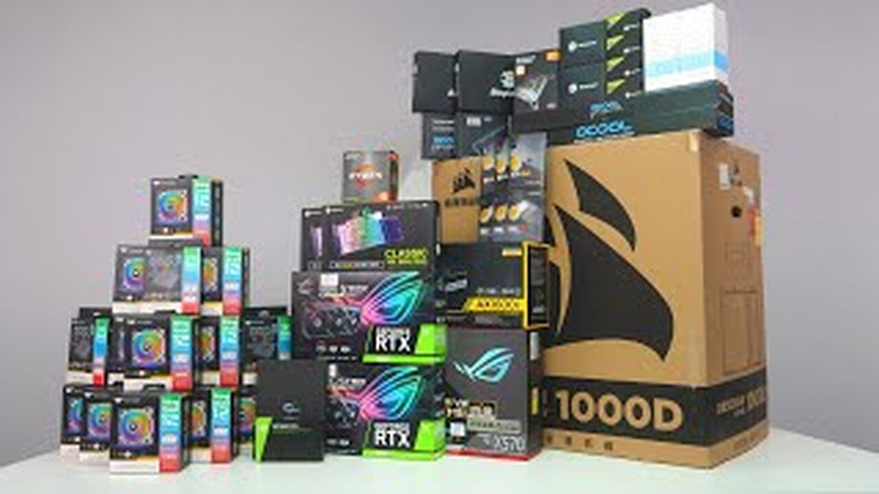 「HardwareHavoc」4K PC Build | FIRST BLOOD🔪 CORSAIR 1000D With 34 Unit Fan.