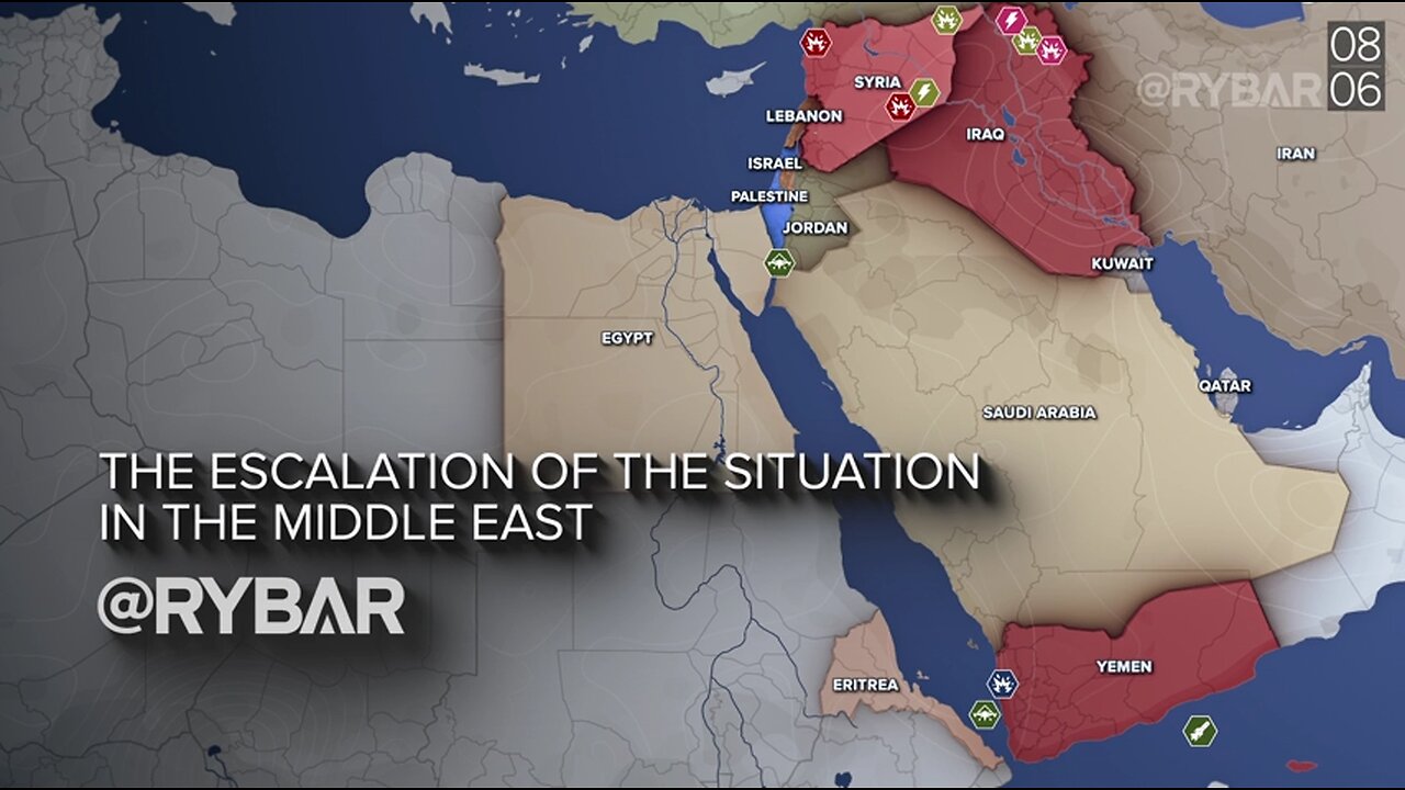 ►🚨▶ ⚡️⚡️🇮🇱⚔️🇵🇸 Rybar Review of the Middle East on June 7-14 2024