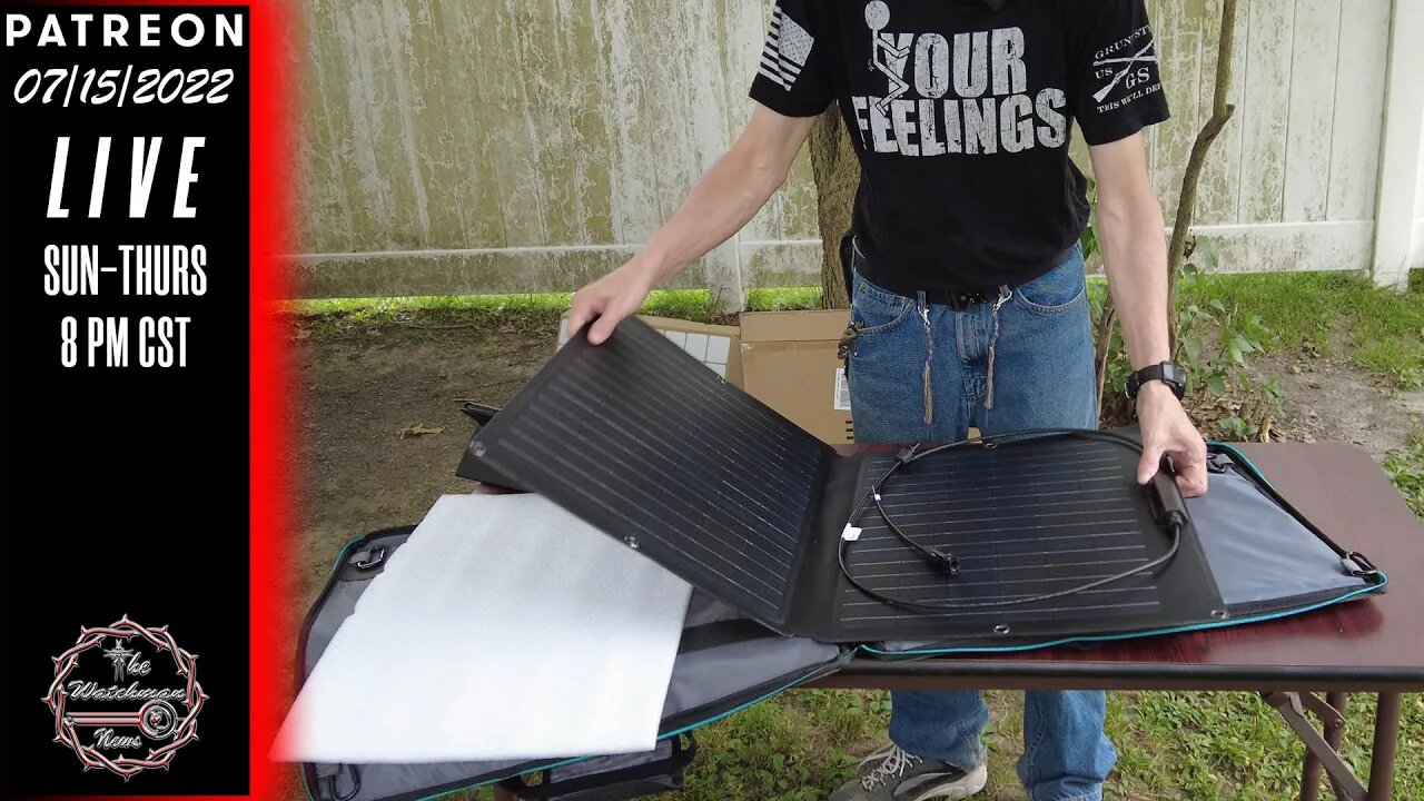 The Watchman News - Ecoflow 60W Folding Portable Solar Panel - Thoughts From A Prepper SHTF Mindset