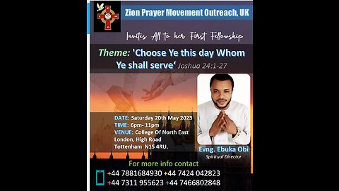 First physical gathering Zion UK branch || Praise and worship ongoing now 20/05/2023