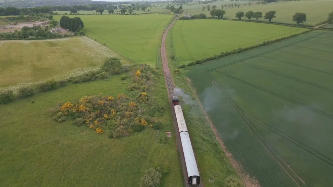 DJI Mini 3 Pro, Steam train at the Bridge of Dun