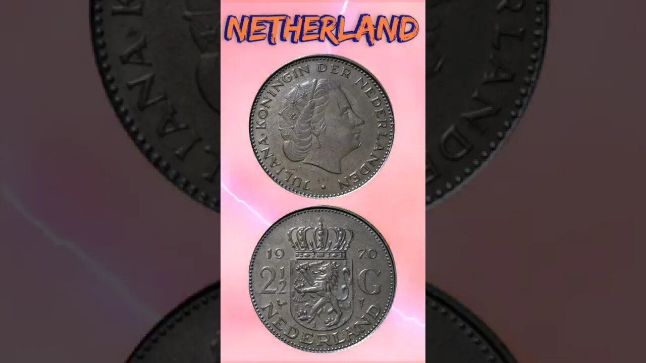 Netherlands 2½ Gulden 1970.#shorts #education #coinnotesz