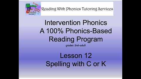 Spelling with C or K