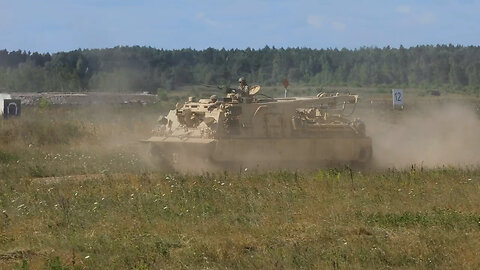 B-Roll: 1-9 Cavalry conducts mounted machine gun qualification