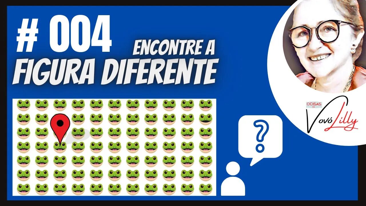 ENCONTRE A FIGURA DIFERENTE | # 004 | FIND THE DIFFERENT FIGURE