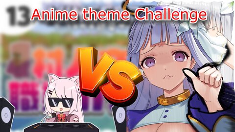 Vtubers Shirayuri Lily vs Bell Nekonogi anime themes challenge [Minecraft]