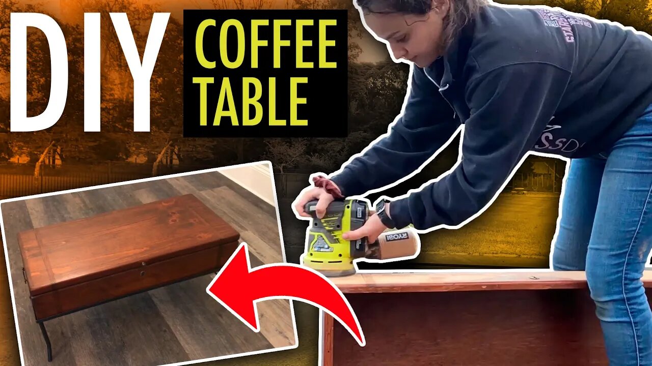 DIY Coffee Table Makeover BEFORE AND AFTER