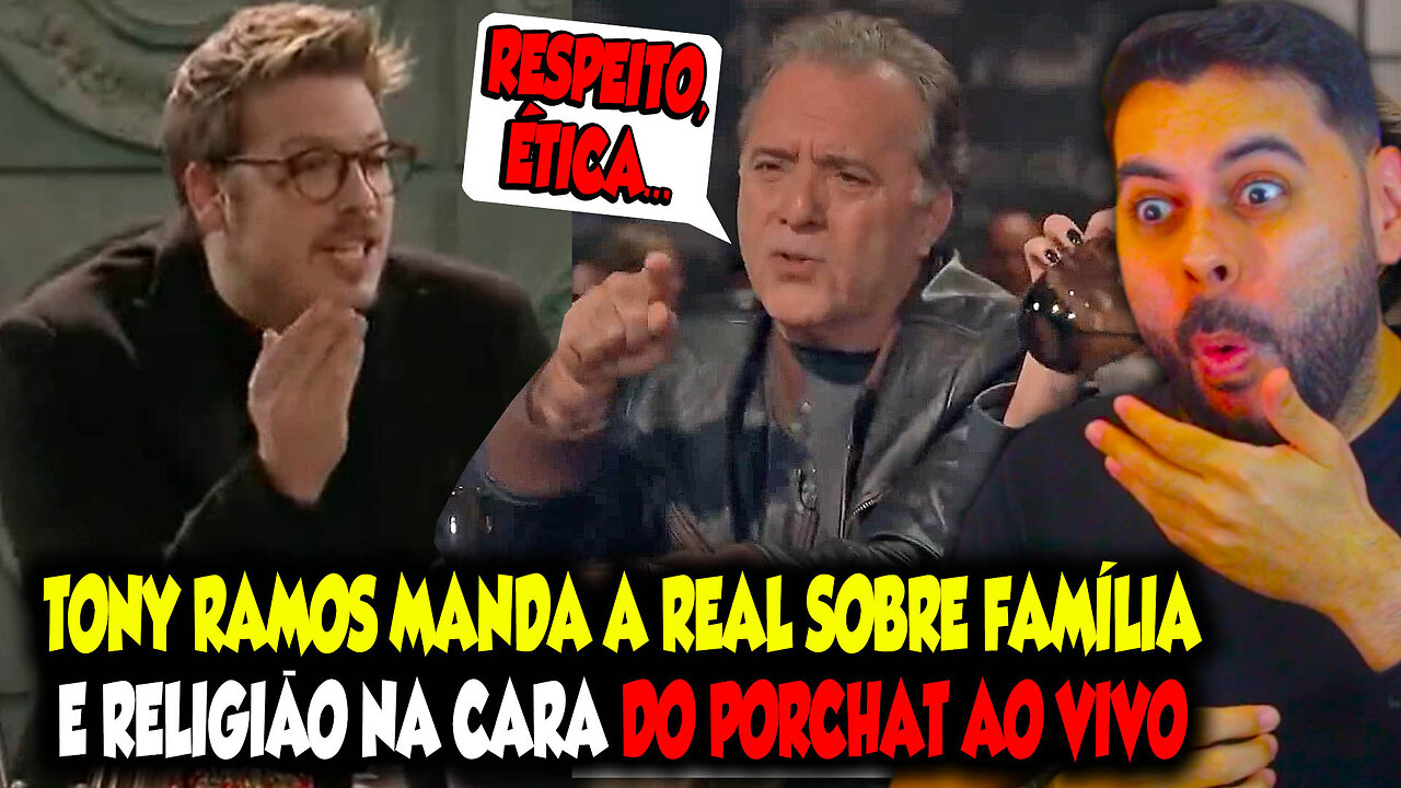 TONY RAMOS MANDA A REAL SOBRE FAMÍLIA E RELIGIÃO NA CARA DO PORCHAT AO VIVO