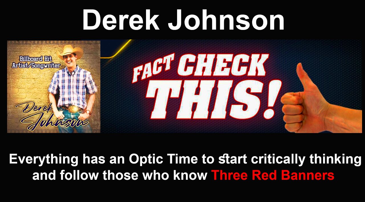 Derek Johnson Everything has an Optic 💯🔥 Time to start critically thinking and follow those who know