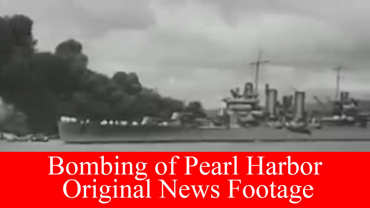 Bombing of Pearl Harbor Original WWII News Footage US Navy Documentary