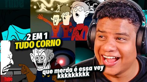 (DESSE JEITO EU NÃO AGUENTO KKK) 2 EM 1 ANIMA TUBE | React Anime Pro