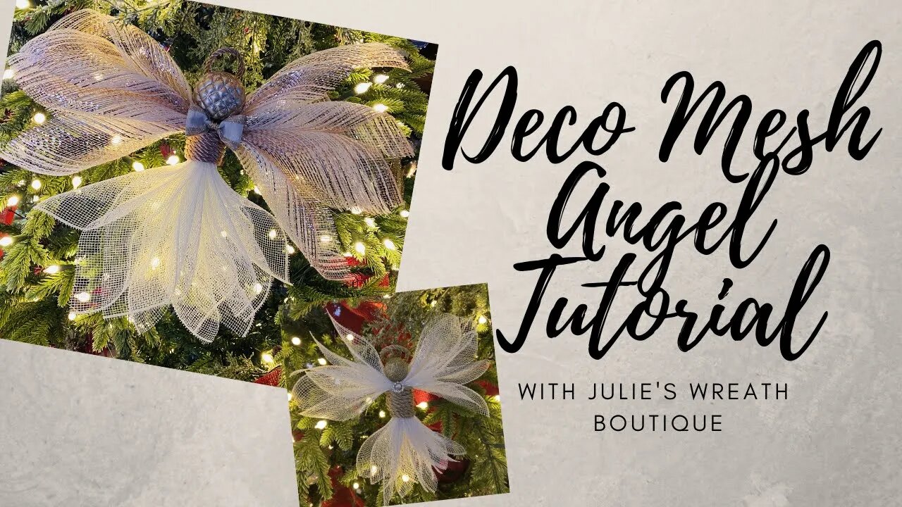 Deco Mesh Angel Tutorial | Angel Tutorial | DIY Christmas Angels | Easy Christmas Decor