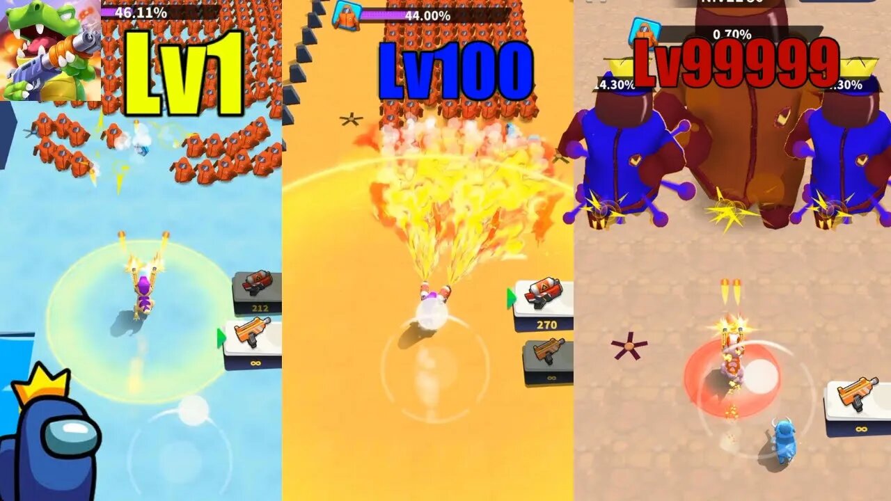 Dinosaur Rush: Swarm Shooting - Gameplay Walkthrough