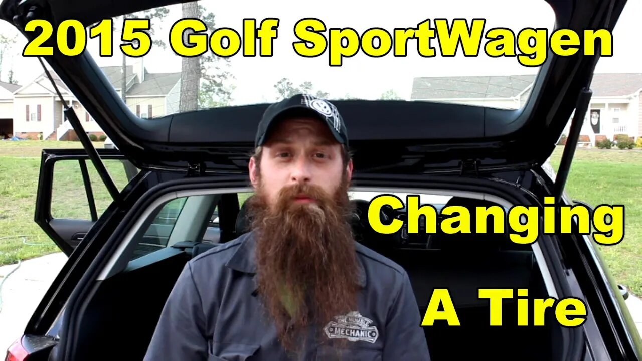 2015 Golf Sportwagen changing a tire, and using a VW jack