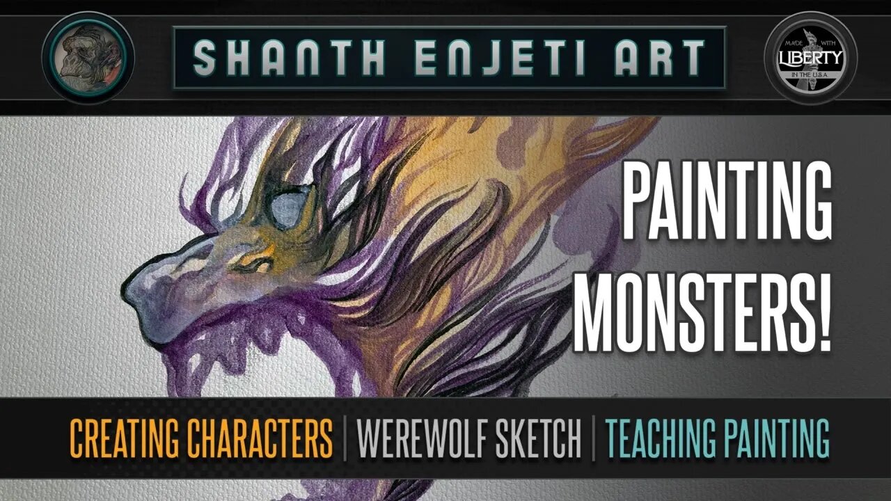 🔴 LIVE! Painting & Chat! SHANTH ENJETI ART!