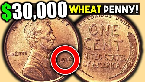 SUPER RARE AND VALUABLE WHEAT PENNIES!! 1916 WHEAT PENNY VALUE