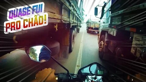 MOTOVLOG RAIZ NO CENTRO! #6 *caminhão me prensou*