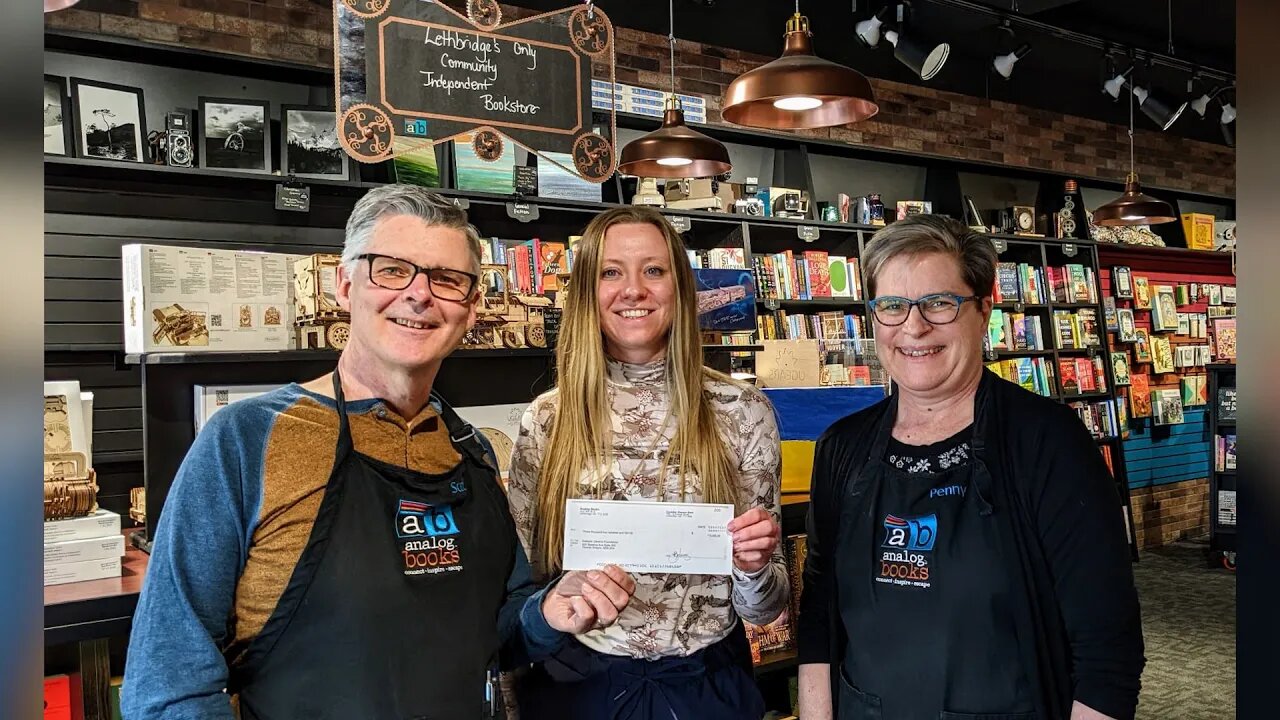 Analog Books Raises $3200 For Ukraine Fundraiser - April 7, 2022 - Micah Quinn