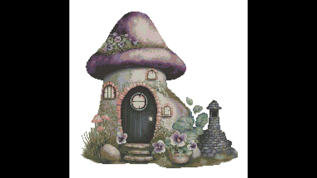 FAIRY HOUSE Cross Stitch Pattern by Welovit Cross Stitch | welovit.net | #welovit #crossstitch