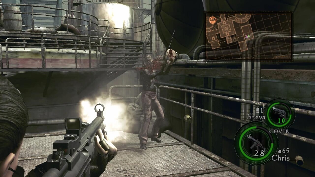 RE5 part 7, Crazy Miners