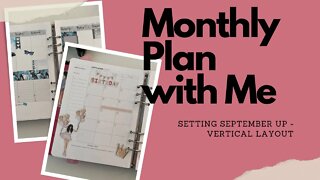 Monthly Planner Reset - September Plan with Me