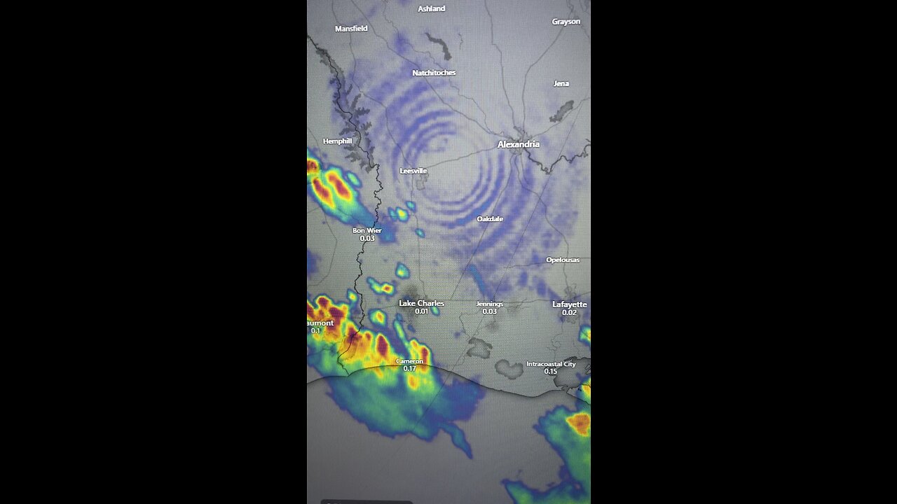 HAARP RINGS ON RADAR WEATHER MANIPULATION