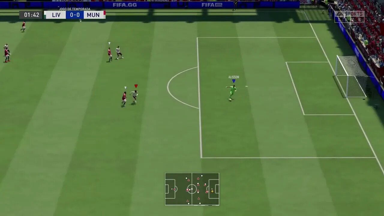 Liverpool 0 x 1 Manchester United - Cristiano Ronaldo - Fifa 22 - CO-OP - 24/02/2022