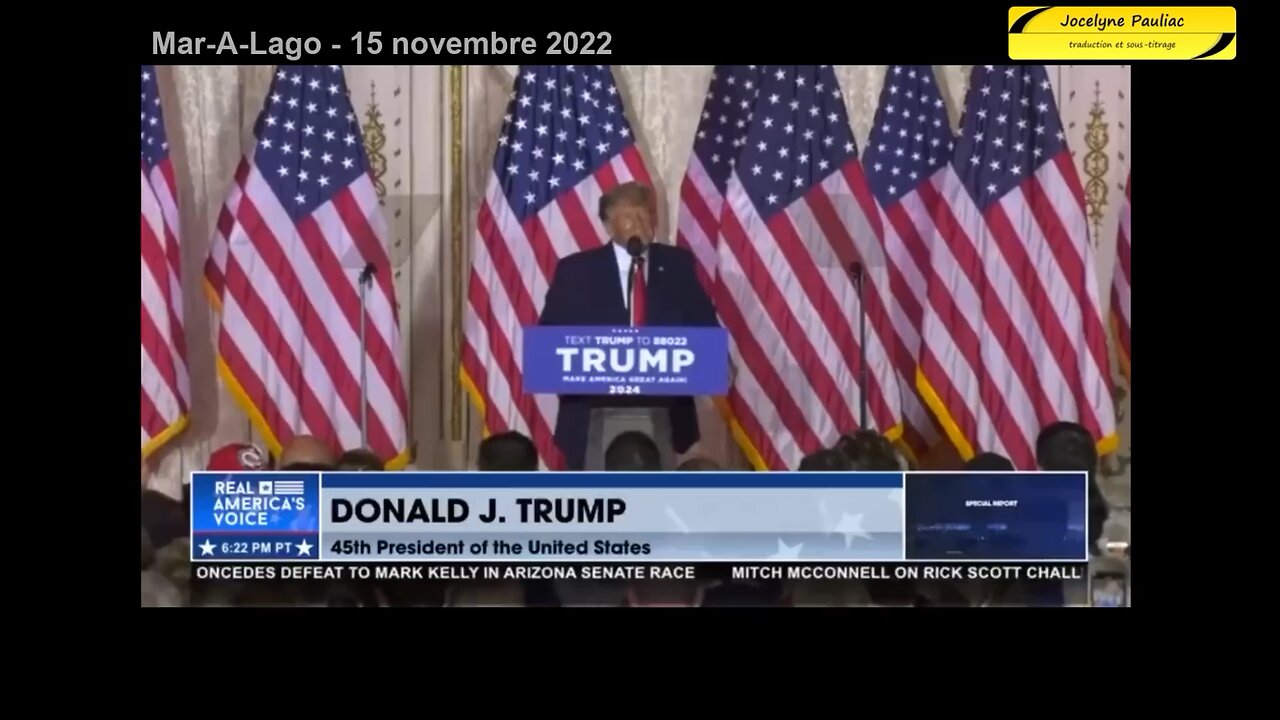 🇺🇸🦅🇺🇸 Trump annonce sa candidature à la présidentielle 🇺🇸🦅🇺🇸