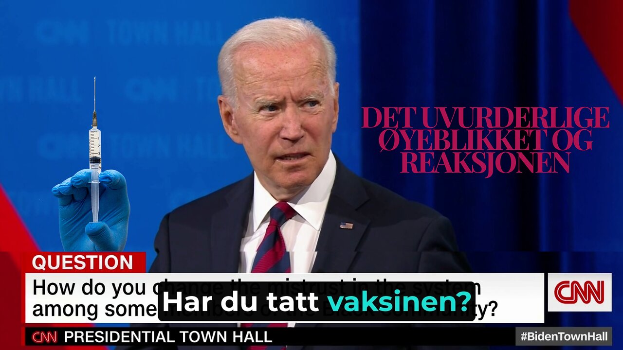 Øyeblikket Joe Biden Hører Talkshow Verten Don Lemon Tok Vaksinen - ER DET MULIG!