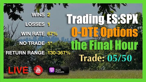 Live Final Hour Trade 0-DTE SPX Options Episode #05/50 - FRI JUL 22nd 2:45PM