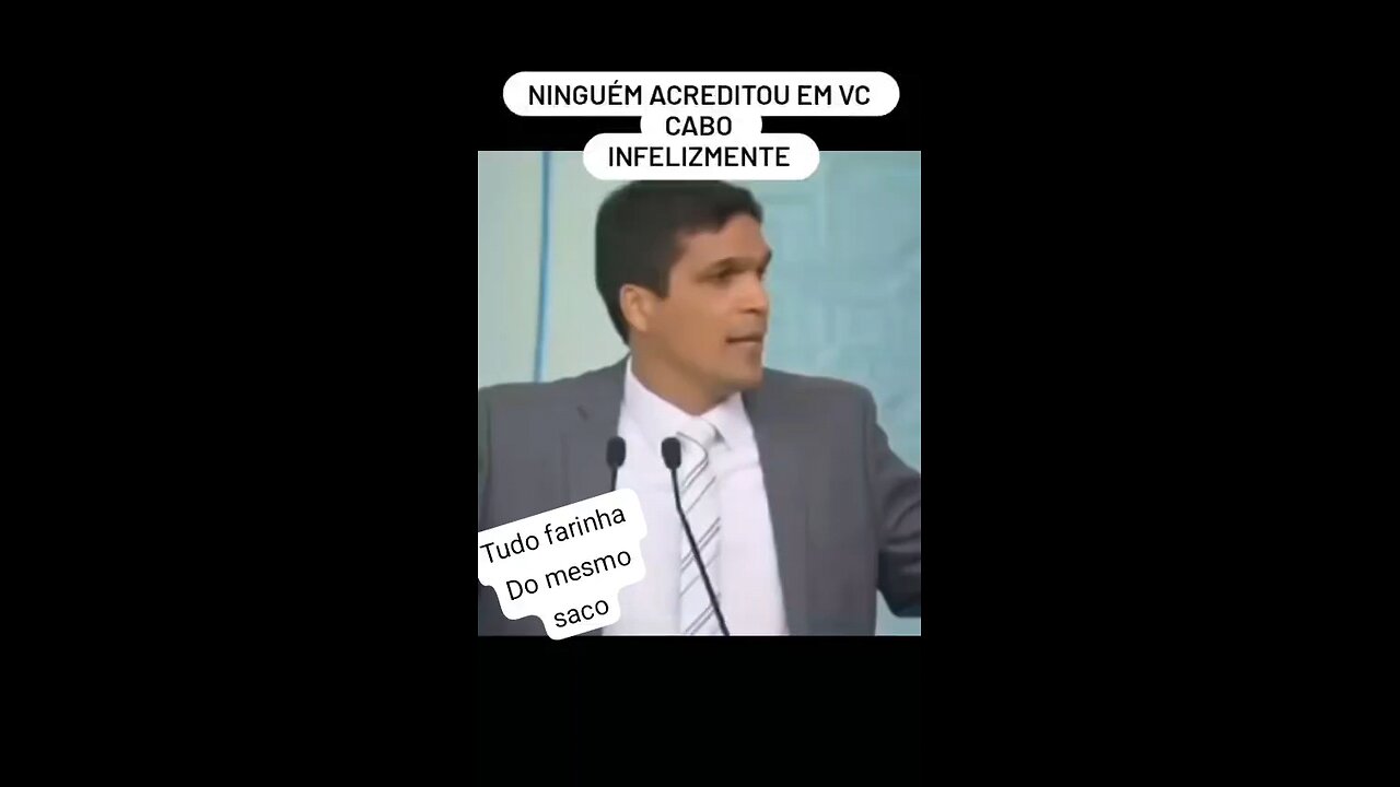 TODOS JA FORAM AVISADOS, PORÉM NÃO DERAM CRÉDITO.