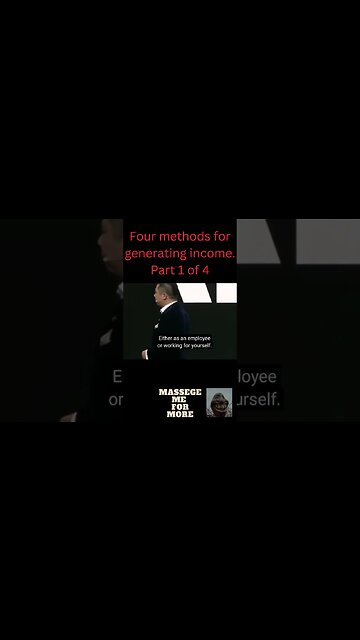 #mrrazorbaker #messegeme #four #methods #for #generating #income #Part1 #of #Part4 #financial