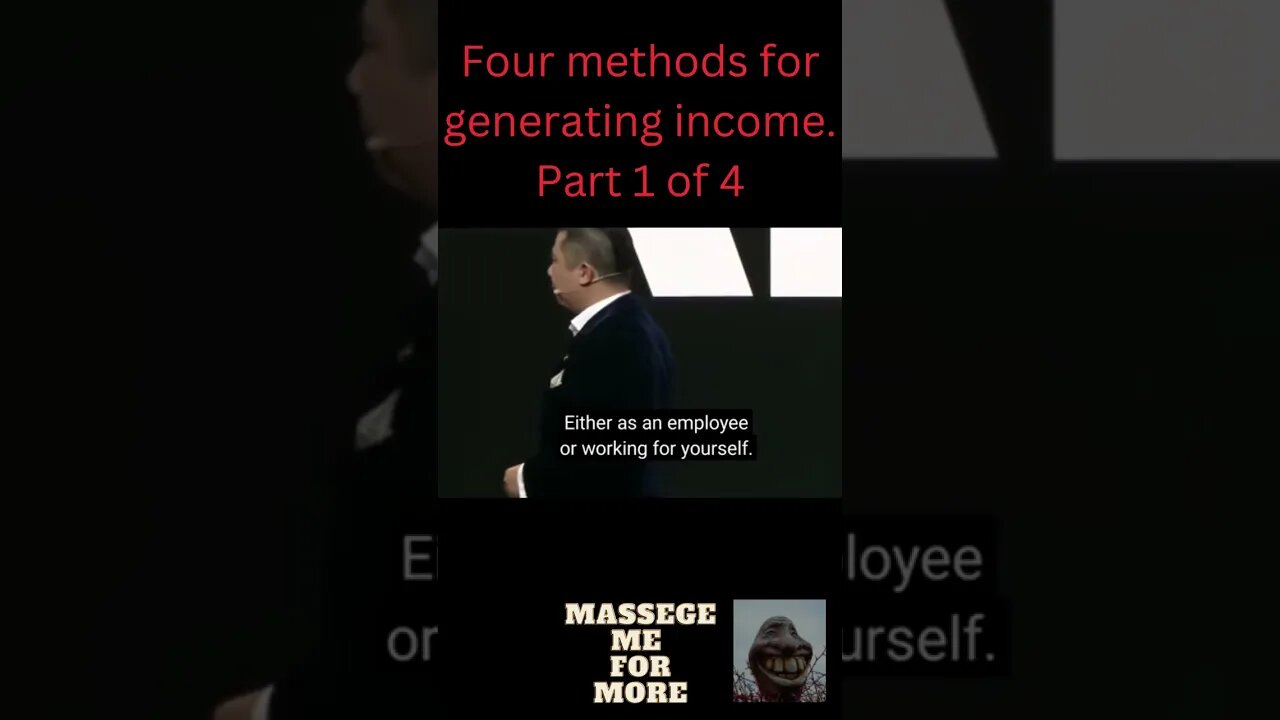 #mrrazorbaker #messegeme #four #methods #for #generating #income #Part1 #of #Part4 #financial