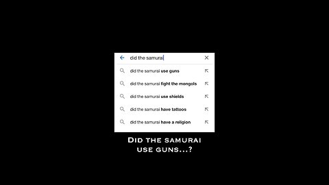 Did The Samurai Use Guns?