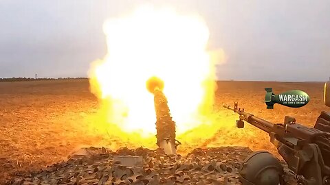 Russian T-80BVM tank at work in Kupyansk