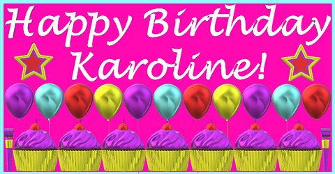 Happy Birthday 3D - Happy Birthday Karoline - Happy Birthday To You - Happy Birthday Song