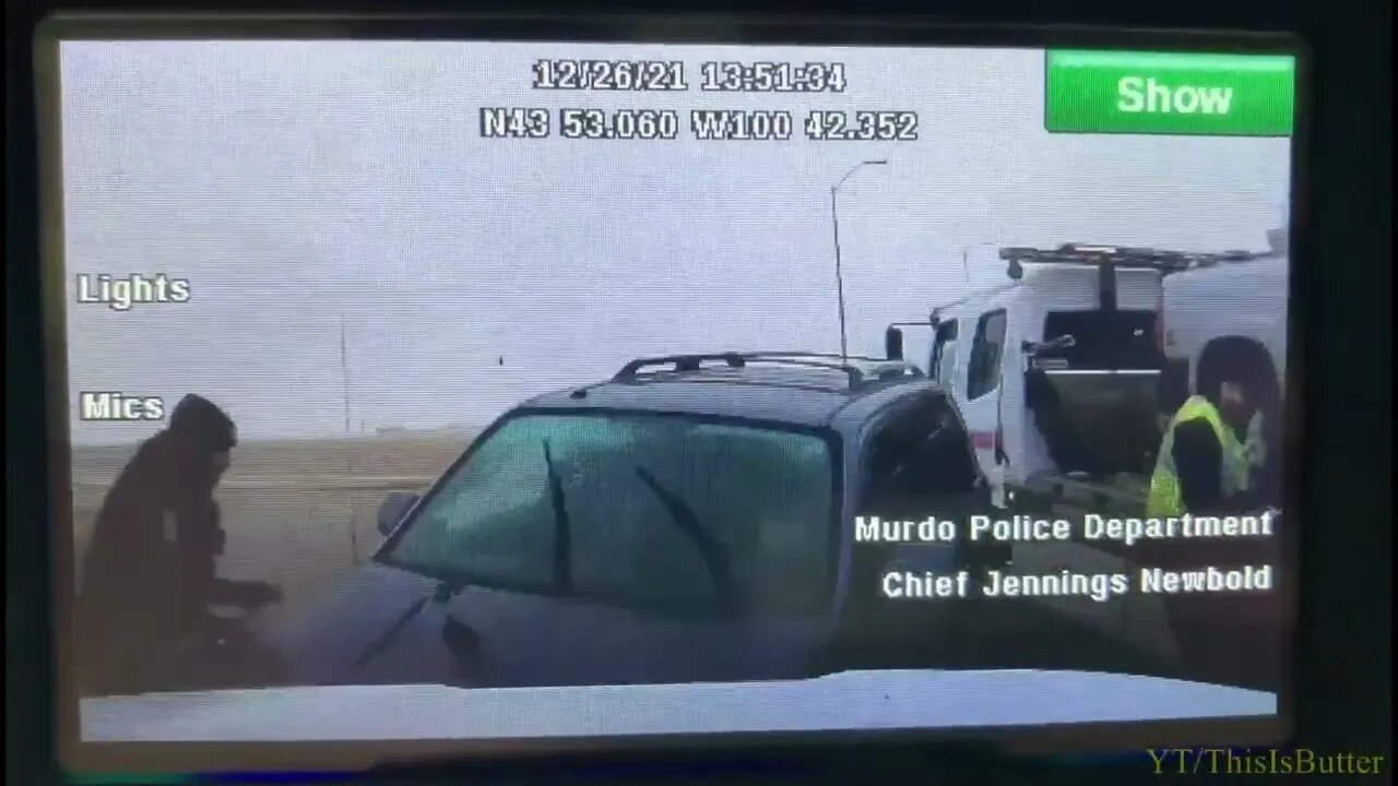 Police share dashcam video as reminder to use caution ahead of winter weather