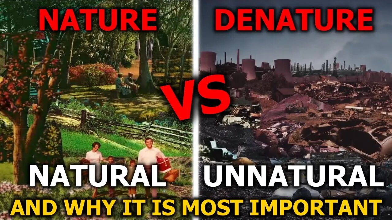 Unnatural vs Natural (Denature vs Nature) & True Naturalization (In-Depth Perspectives)